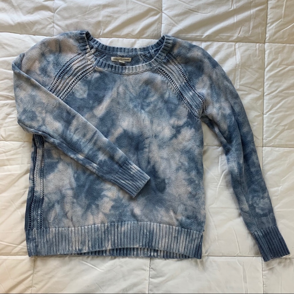 Blue Tie Dye Sweater